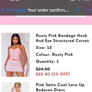 Pretty Little Thing Pink Corset